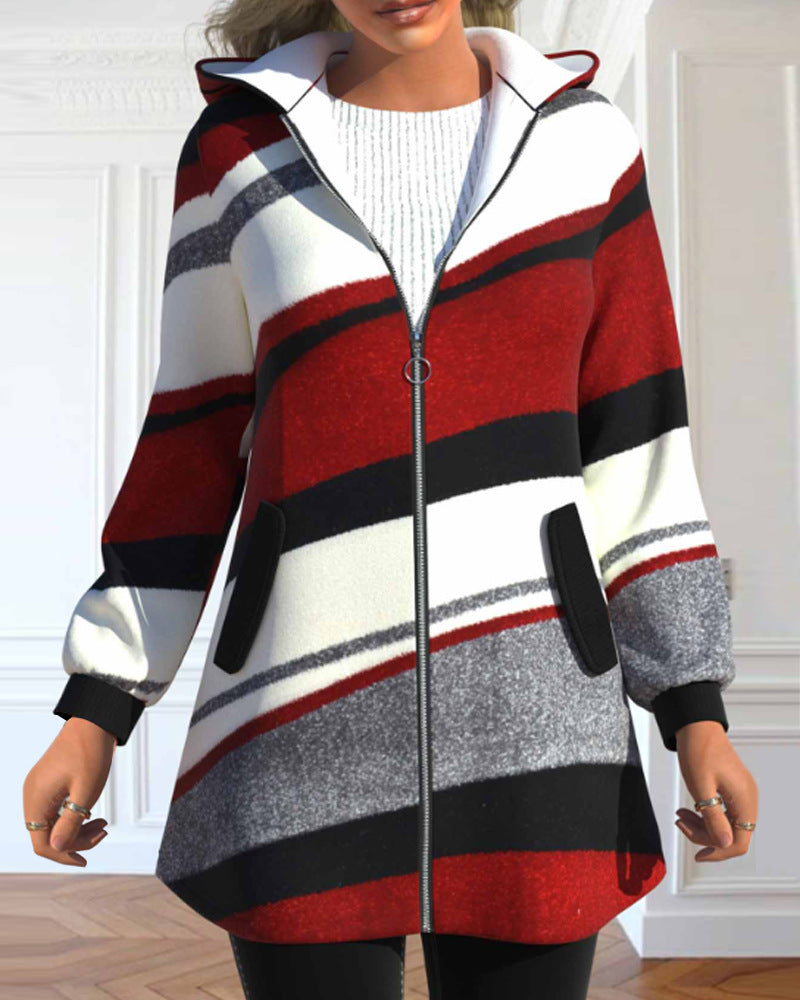 【S-3XL】Gorąca nowa zimowa damska kurtka z kapturem-3913190
