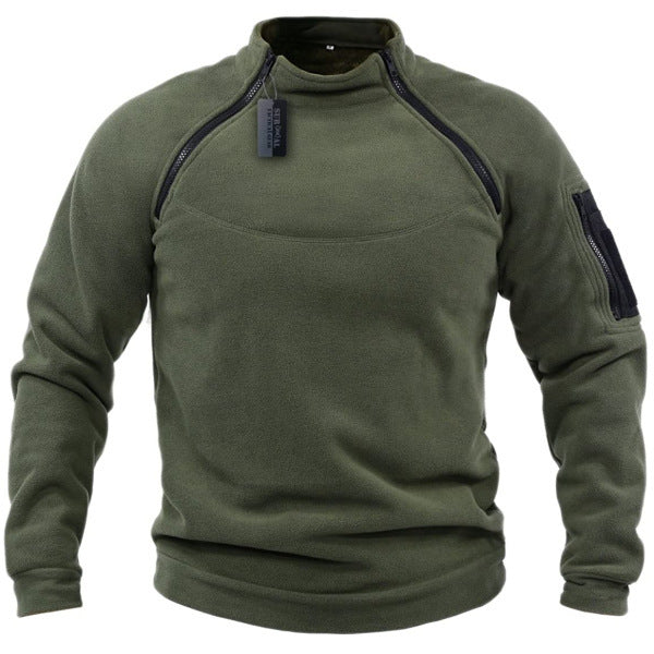 🎉✨【S-4XL】2025 nowa moda męska zimowa ciepła polarowa kurtka bazowa, bluza-3899102