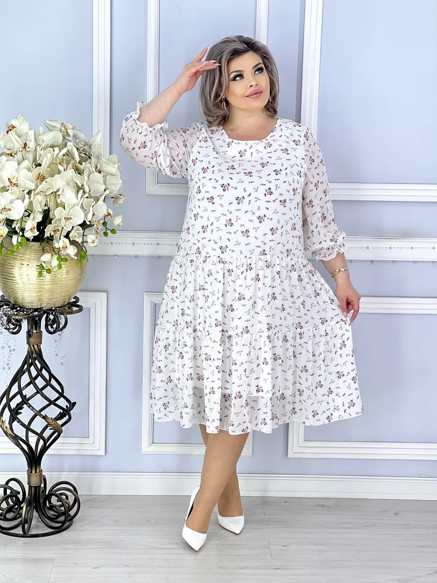 💖【gorąca wyprzedaż】【S-5XL】2025 Elegancka sukienka w kwiaty