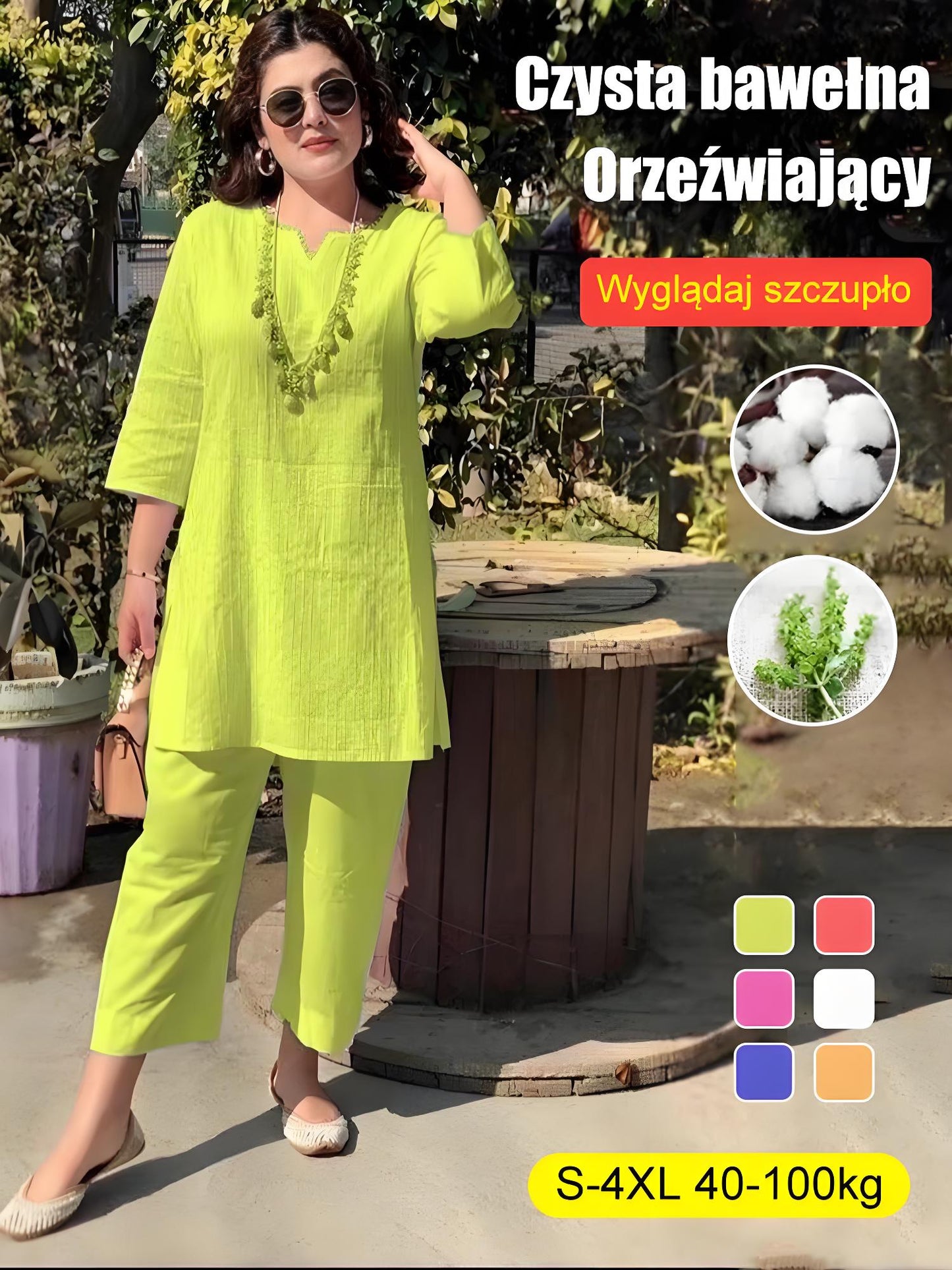 【40-100KG】 2025 nowy wiosenny temperament/garnitur dojeżdżający do pracy bawełna i len-