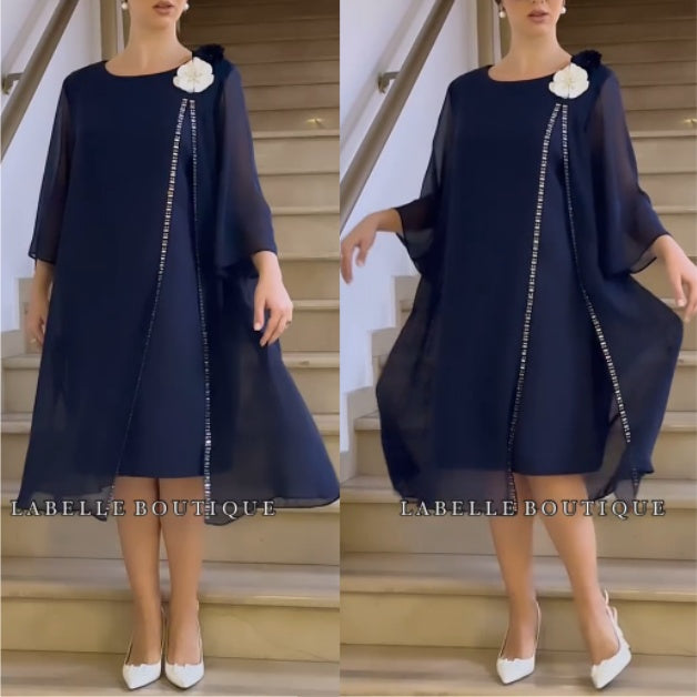 šćS-5XLćElegancka i wyrafinowana sukienka, idealna na wyjÄ
tkowy look.
