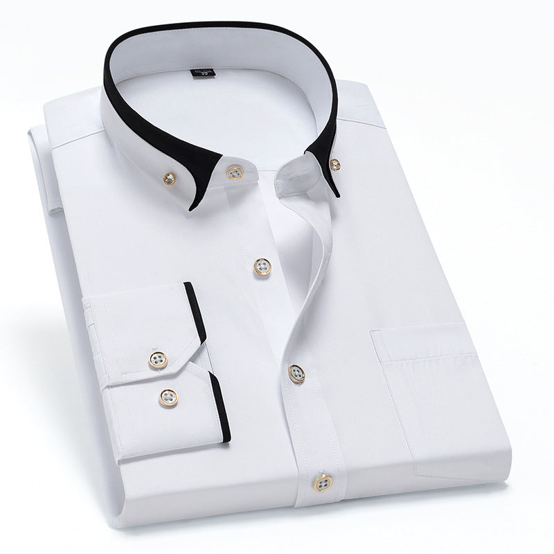 【S-4XL】👕2024 Nowa oddychająca biznesowa koszula męska casual 3616375