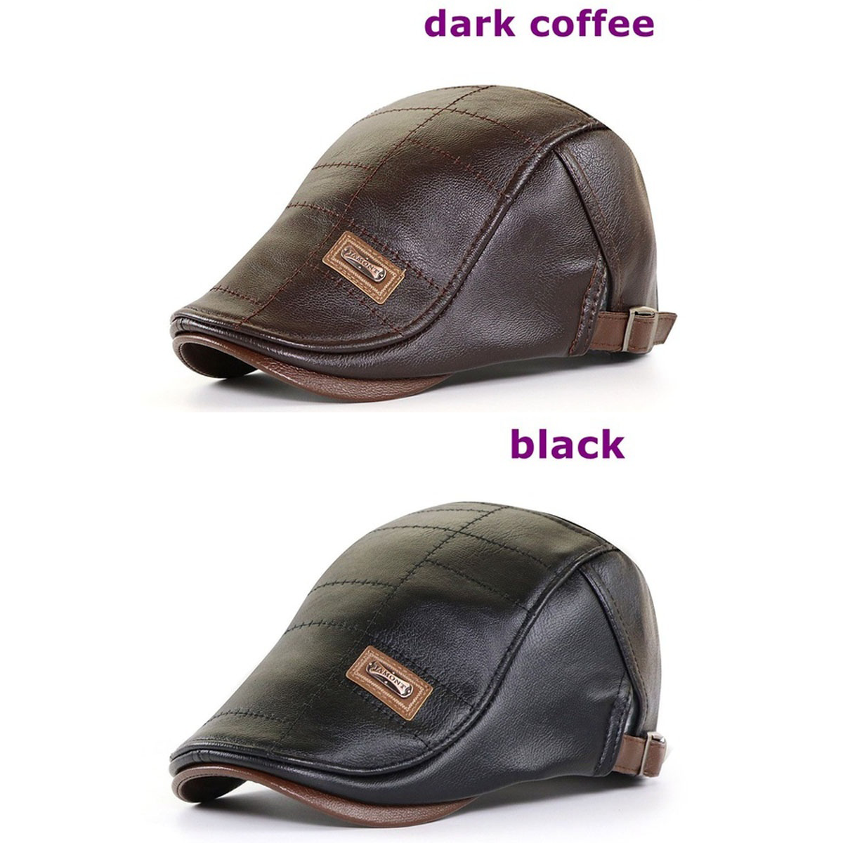 🧢【Kup jeden, drugi dostaniesz gratis】🔥Męski beret skórzany w stylu vintage-3806630
