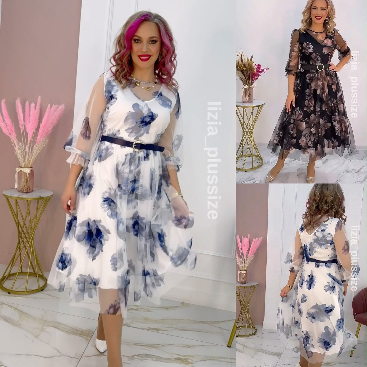 🌸💥Rabat fabryczny 45%【S-5XL】Nowa elegancka sukienka z nadrukiem