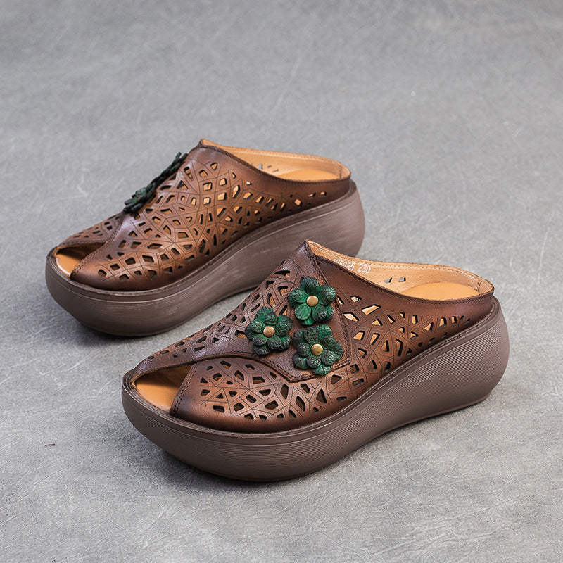 👡【35-40】Nowe sandały retro na grubej podeszwie
