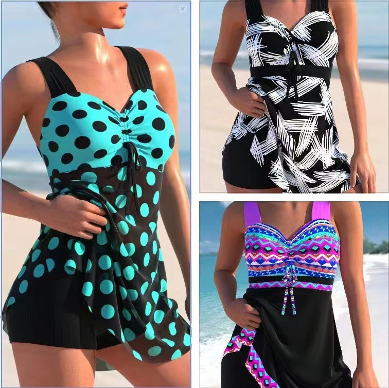 🩱🏖️【50% ZNIŻKI】【S-4XL】2025 nowy damski kostium kąpielowy z nadrukiem-3924907
