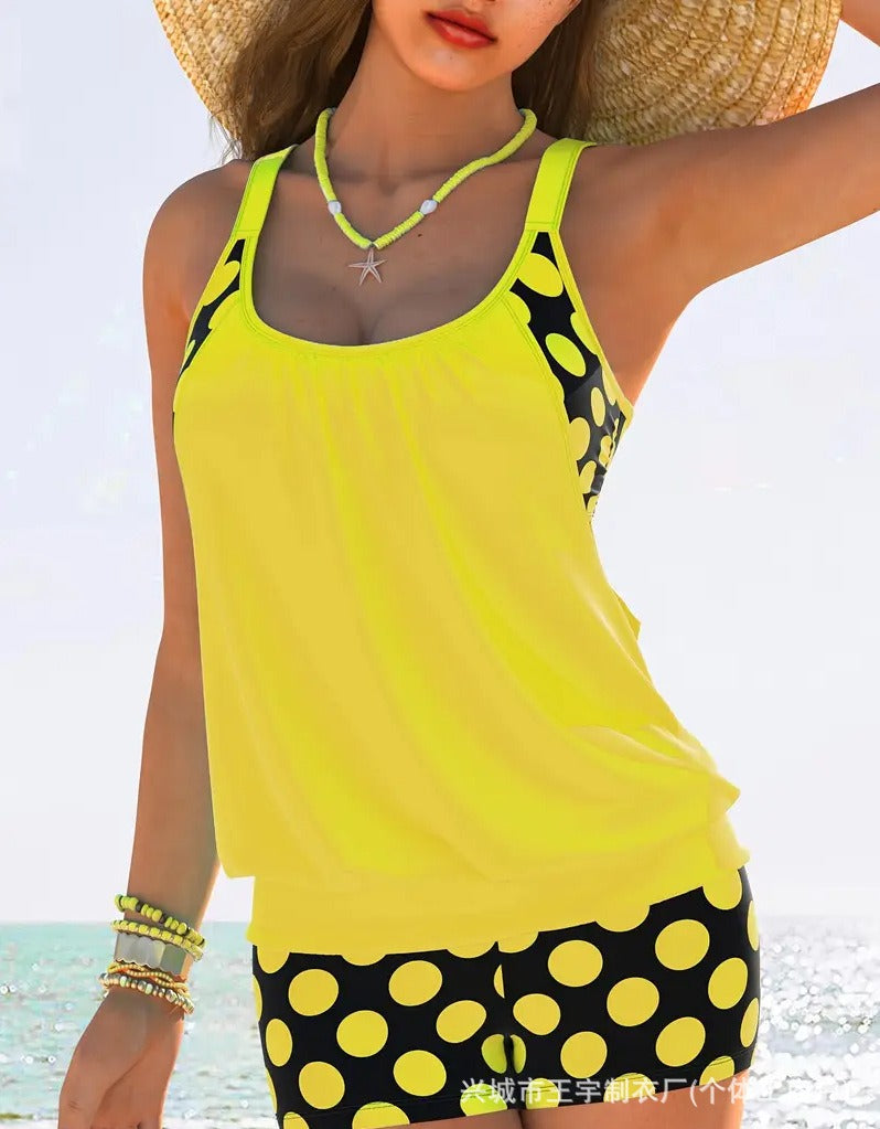 🏖️【S-5XL】Seksowny damski kostium kąpielowy Halter Polka Dot Plus Size 2025