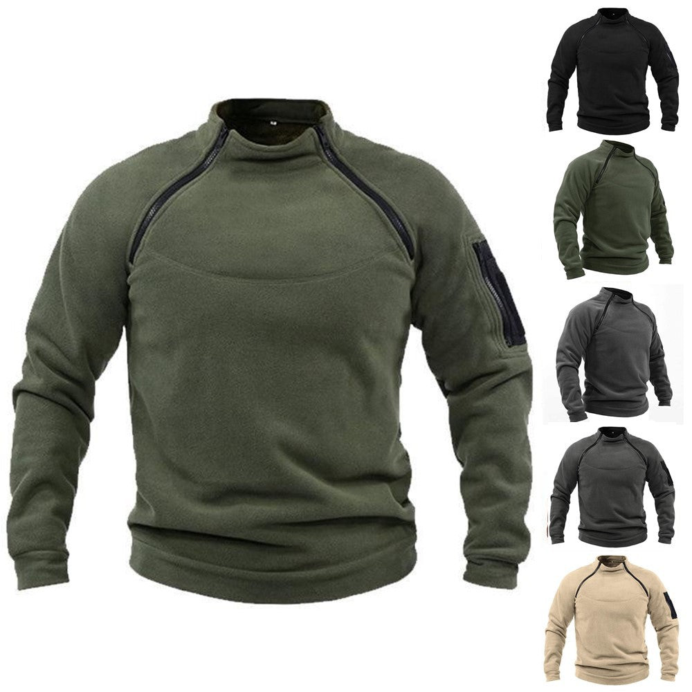 🧔♂️【S-4XL】Męski, ciepły T-shirt outdoorowy na jesień i zimę z długimi rękawami-3788976