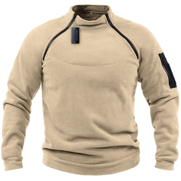 🎉✨【S-4XL】2025 nowa moda męska zimowa ciepła polarowa kurtka bazowa, bluza-3899102