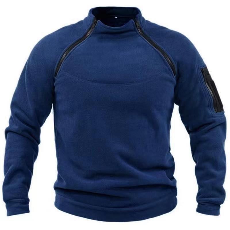 🎉✨【S-4XL】2025 nowa moda męska zimowa ciepła polarowa kurtka bazowa, bluza-3899102