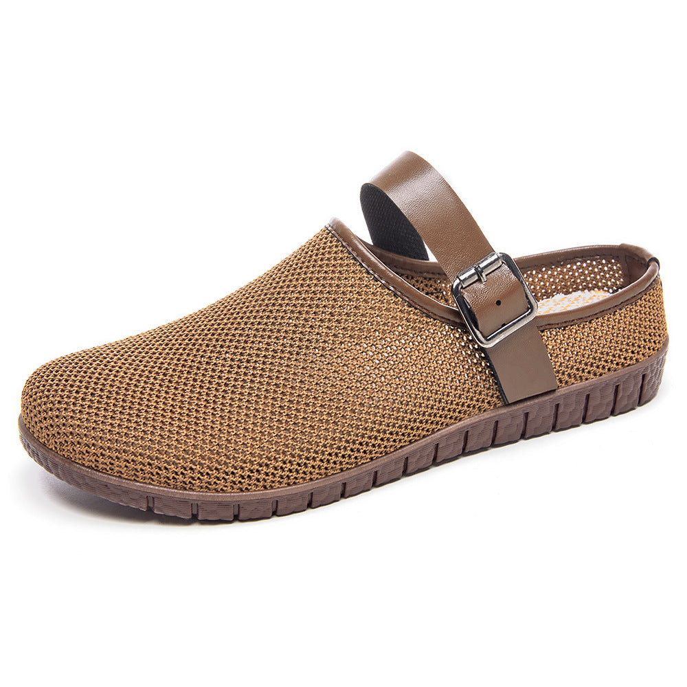 🌴🌴【36-41】🧊 Sandale retro versatile tricotate cu talpă moale-3917556