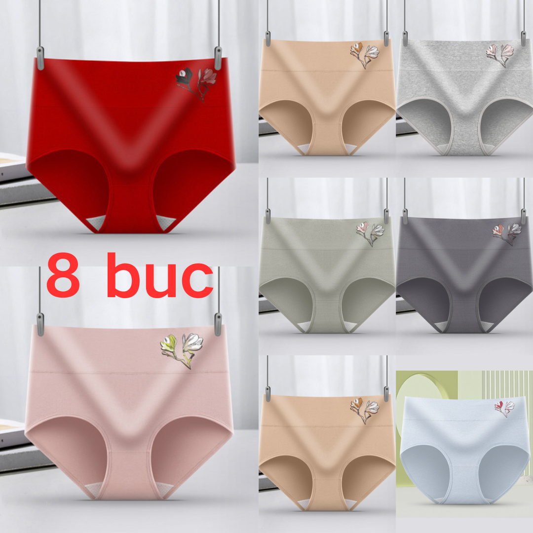 🔥(8 szt)【40-85kg】💟Niebrudzące bawełniane majtki antybakteryjne-3890438