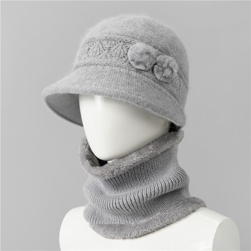 🧶Czapka + Szalik🧶Ciepły towarzysz zimą: ciepła czapka z dzianiny-3846207
