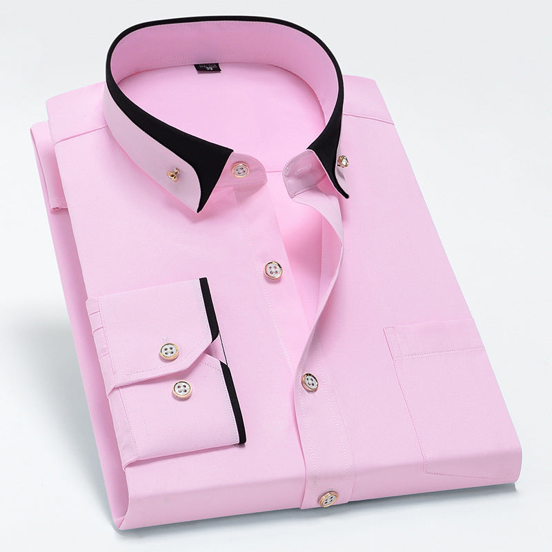 【S-4XL】👕2024 Nowa oddychająca biznesowa koszula męska casual 3616375