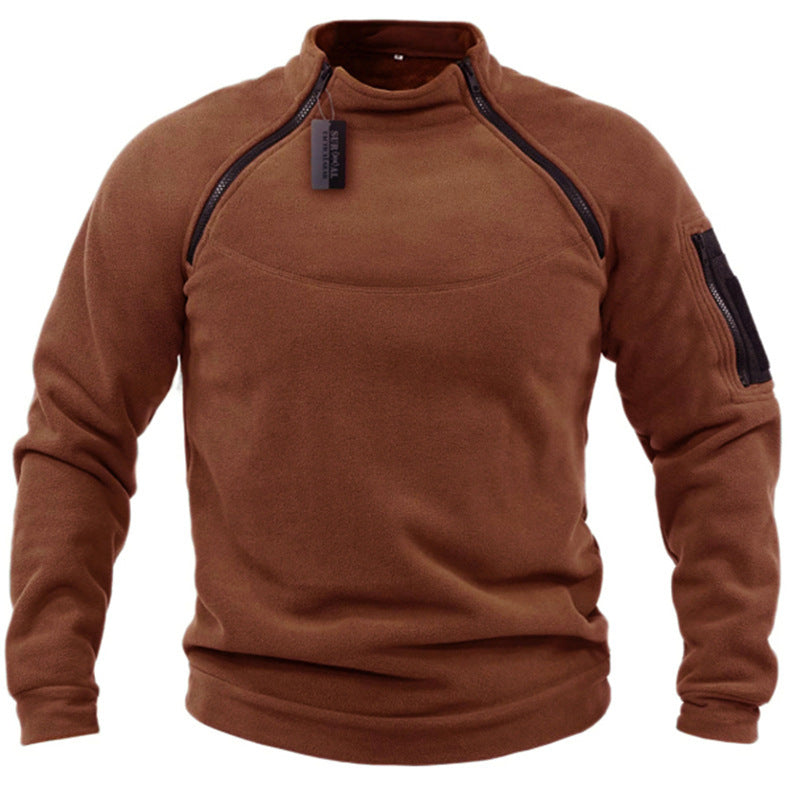 🧔♂️【S-4XL】Męski, ciepły T-shirt outdoorowy na jesień i zimę z długimi rękawami-3788976