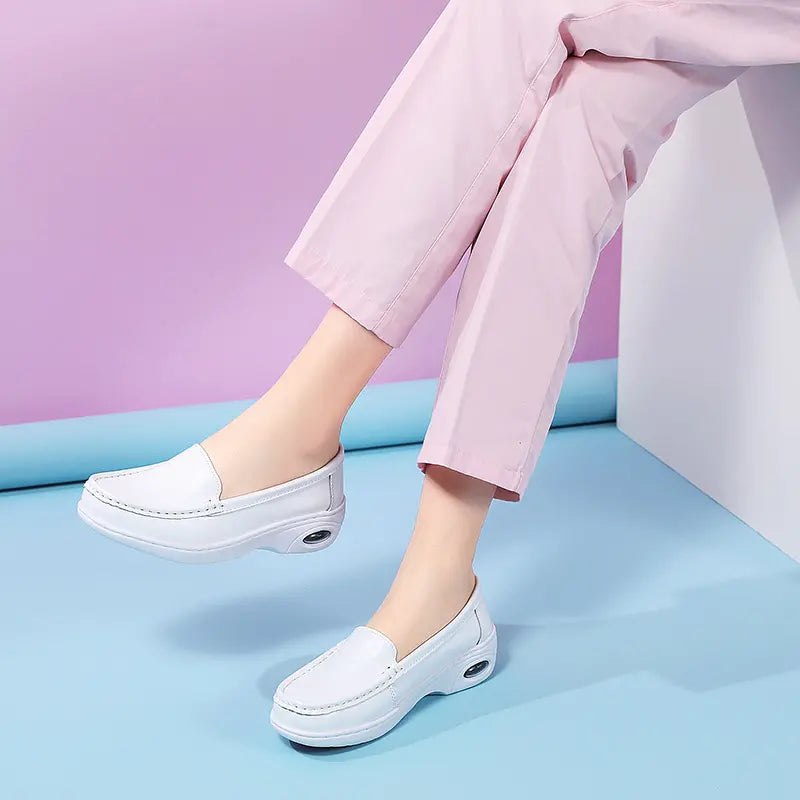 👟【35-40】2025 Modne damskie buty sportowe na płaskim obcasie z poduszką powietrzną, wygodne, w nowym stylu