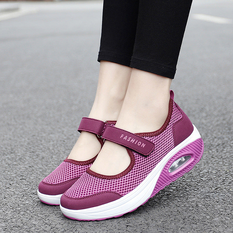 🔥【35-42】2025 nowe buty damskie z niską cholewką i siateczką na poduszce powietrznej-3894981