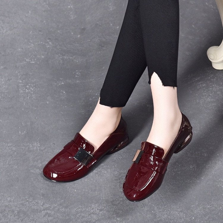 🔥【Bestseller】🎁 2025 Nowe brytyjskie skórzane buty Mary Jane z miękką podeszwą i niskim obcasem-3921554