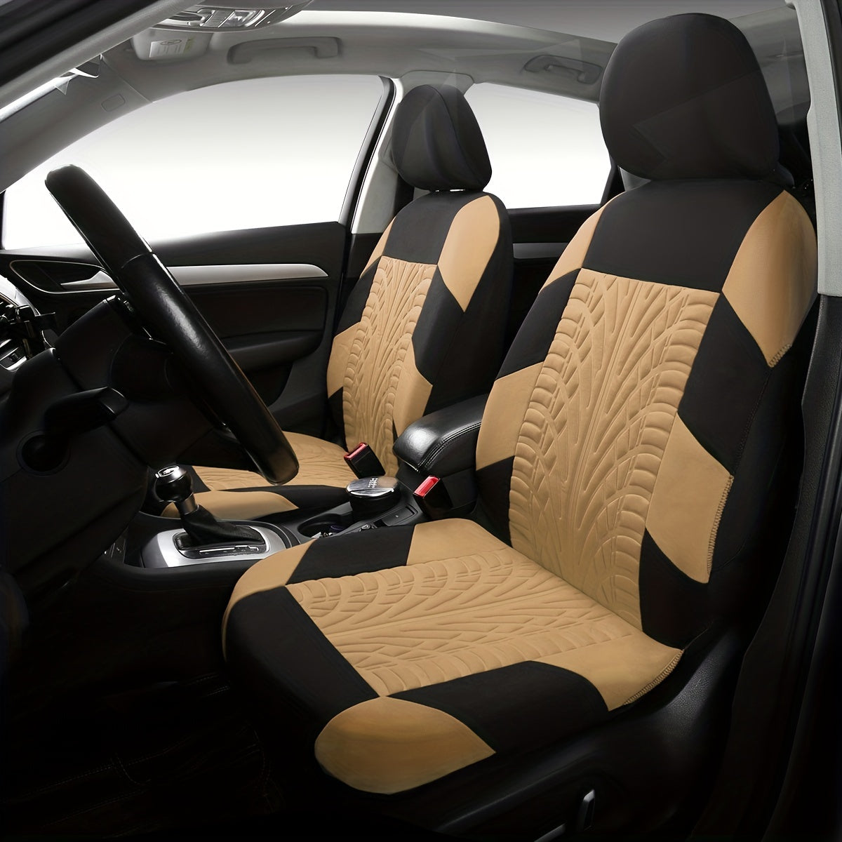 🚗🚗【Oferta ograniczona czasowo】2025 nowy modny uniwersalny miękki skórzany zestaw pokrowców na siedzenia samochodowe-3988584