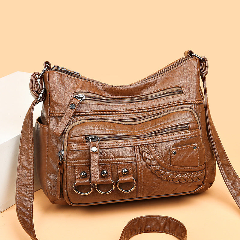 💥【50% zniżka na czas ograniczony】👜2025 nowa torba na ramię / crossbody z miękkiej skóry o dużej pojemności-3892992