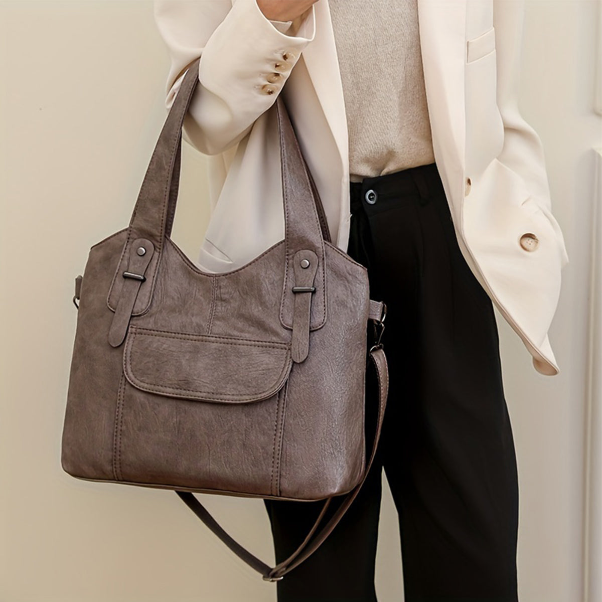 【45% zniżki】👜Nowa torebka damska na ramię z prawdziwej skóry bydlęcej-3890478