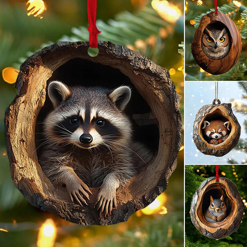 【5 sztuk】🎄Ozdoby choinkowe ze zwierzętami. małe ozdoby zwierzęce-3836541