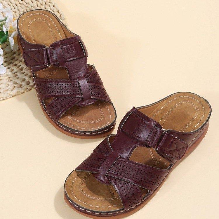 👡【35-43】Sandalias de tacón bajo con suela gruesa para mujer
