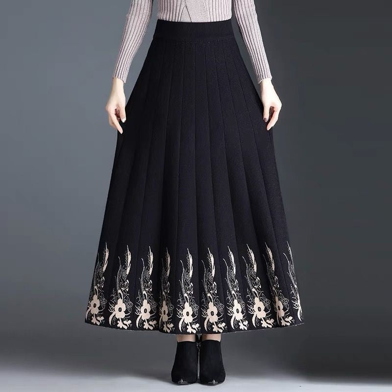 🔥【Wiosenne nowości】🔥【S-3XL】Grubsza wełniana spódnica na jesień i zimę-3917545