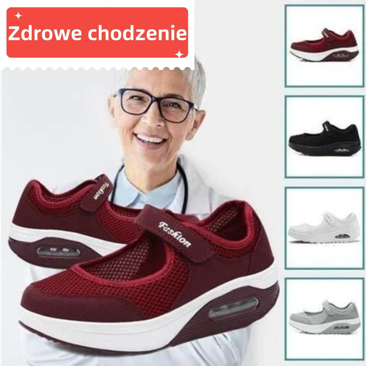 🔥【35-42】2025 nowe buty damskie z niską cholewką i siateczką na poduszce powietrznej-3894981