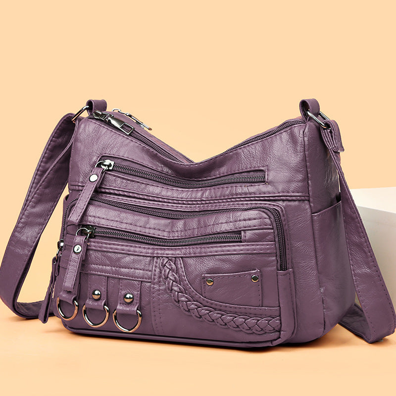 💥【50% zniżka na czas ograniczony】👜2025 nowa torba na ramię / crossbody z miękkiej skóry o dużej pojemności-3892992