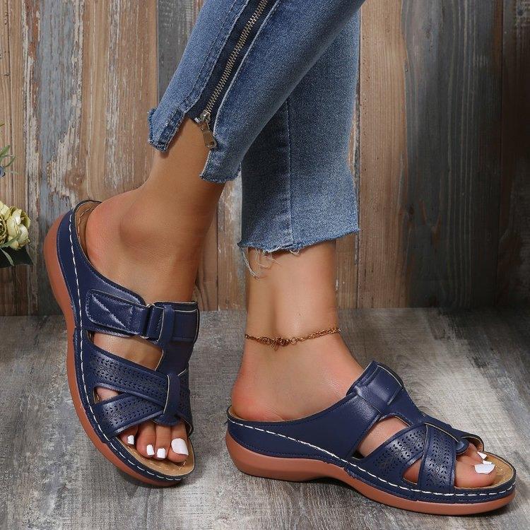 👡【35-43】Sandalias de tacón bajo con suela gruesa para mujer