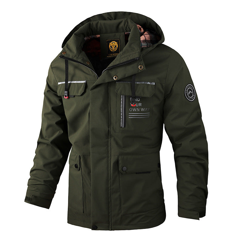 【Wyłączny rabat, tylko dziś】【M-6XL】Nowa ciepła kurtka męska na jesień i zimę, odporna na wiatr i wodę【Polecane】-3883485