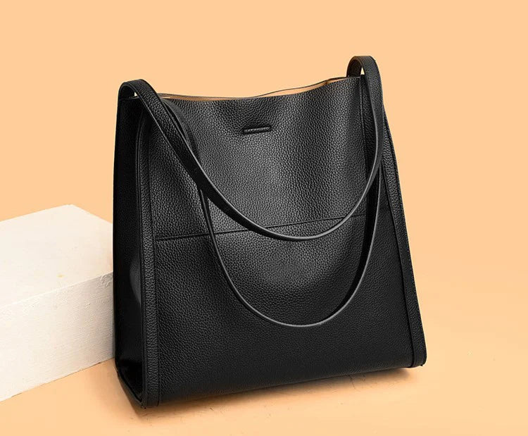 🔥👜👜【Nowość zimowa】Duża pojemność torba skórzana na ramię-3887362