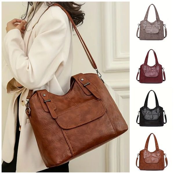 【45% zniżki】👜Nowa torebka damska na ramię z prawdziwej skóry bydlęcej-3890478