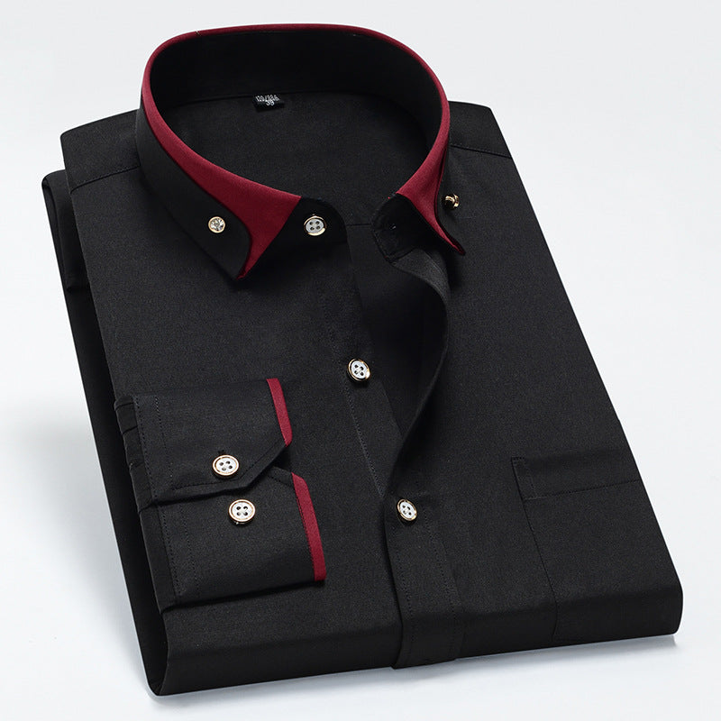 【S-4XL】👕2024 Nowa oddychająca biznesowa koszula męska casual 3616375