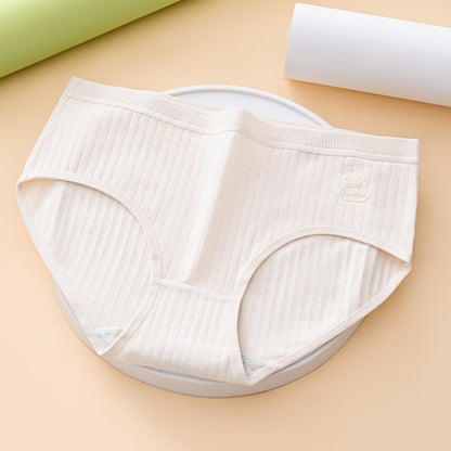 【7 sztuk】Prosta, wysokiej jakości, antybakteryjna bielizna z wysokim stanem, odpowiednia dla kobiet o wadze 35-90Kg-3883782