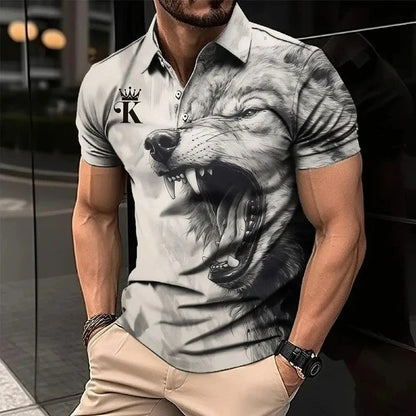 🔥【S-6XL】Męski dres 3D ze zwierzęcym nadrukiem