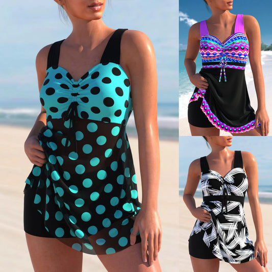 🩱🏖️【50% ZNIŻKI】【S-4XL】2025 nowy damski kostium kąpielowy z nadrukiem-3924907