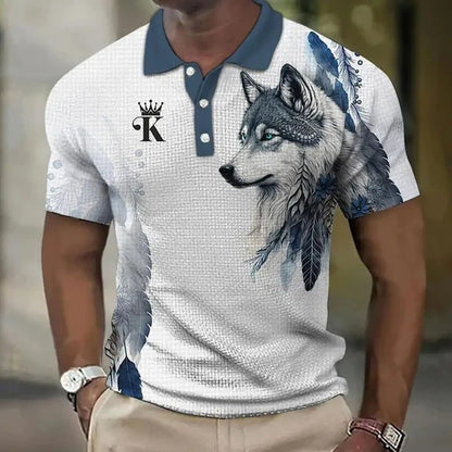 🔥【S-6XL】Męski dres 3D ze zwierzęcym nadrukiem