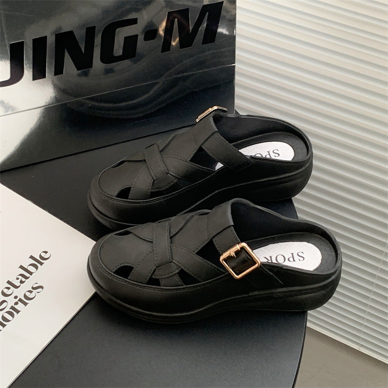 【36-41】 Lato 2025, nowy styl nude, wygodne i modne sandały-3900148