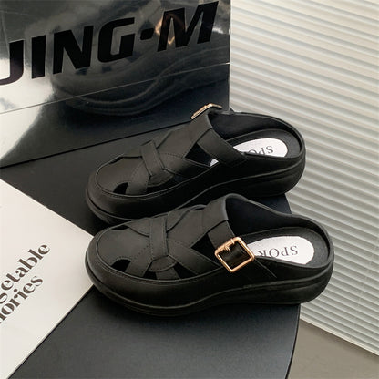 【36-41】 Lato 2025, nowy styl nude, wygodne i modne sandały-3900148