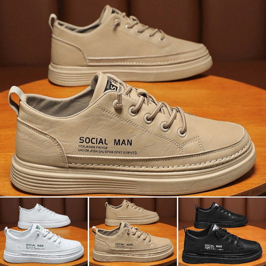 Descuento de fábrica del 45%【39-44】 2025 Primavera Nuevos zapatos de cuero de cuero de vaca suave Zapatos casuales