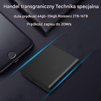 💻[Mały zewnętrzny dysk SSD] 📱Szybka prędkość transferu, mały rozmiar, lekka konstrukcja, odporna na wstrząsy, stabilna
