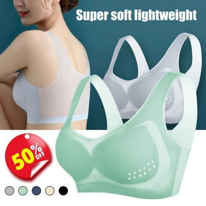 😍【Pack de 3】Sujetador sin aros para mujer, cómodo y transpirable ❤️【40-120kg】