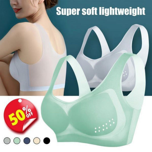 😍【Pack de 3】Sujetador sin aros para mujer, cómodo y transpirable ❤️【40-120kg】