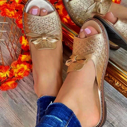 🔥👡[35~43] Letnie, wygodne, oddychające sandały z kokardką w nowym stylu-3928970
