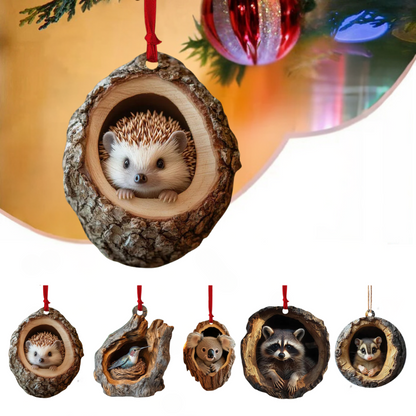 【5 sztuk】🎄Ozdoby choinkowe ze zwierzętami. małe ozdoby zwierzęce-3836541