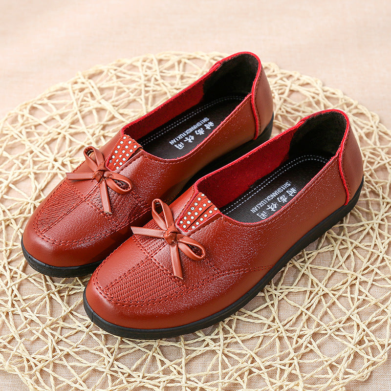 【Nowe rabaty na produkty】【35-41】Nowe, modne, płaskie, pojedyncze buty z miękkiej skóry
