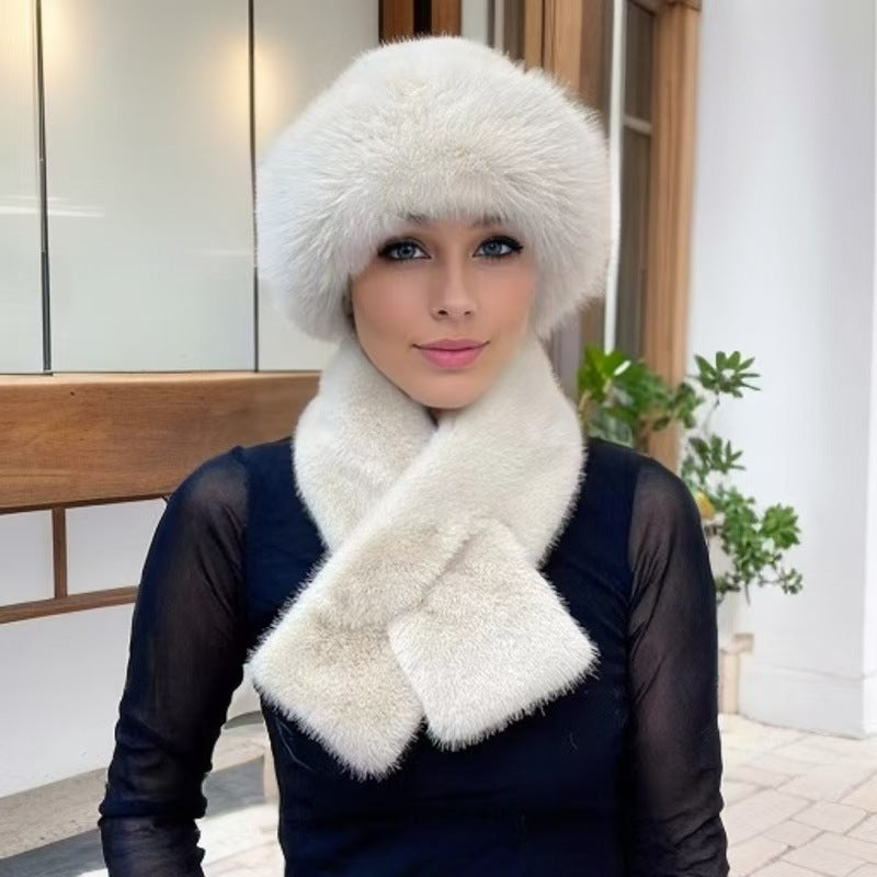 🔥 【Oferta limitowana 45% rabatu】Nowy model damski 2024, pogrubiony, ciepły i wiatroszczelny [modny szalik zimowy + pluszowa czapka]-3824218