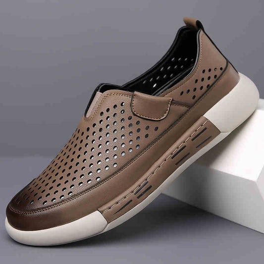 🔥Gorąca wyprzedaż🔥【39-44】Nowe buty letnie dla mężczyzn wykonane ze skóry z miękką podeszwą